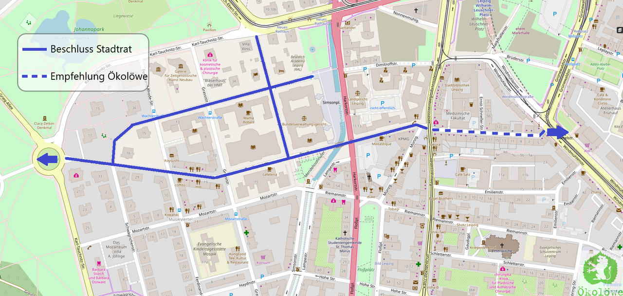 Neue Fahrradstraßen im Musikviertel