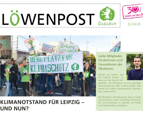 Ansicht Titelbild Löwenpost 3/2019