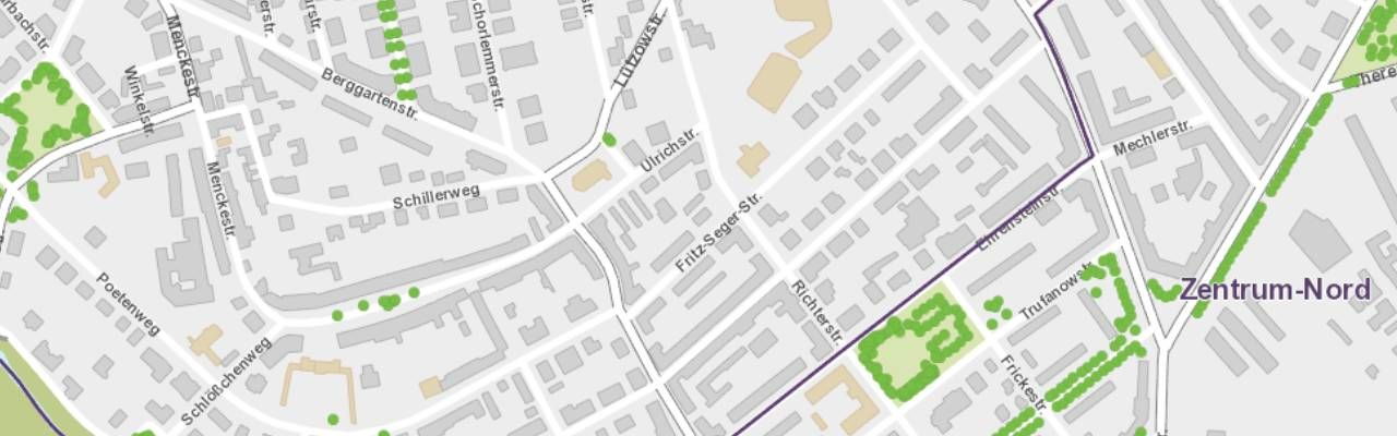 Auszug aus dem Straßenbaumkataster (Quelle: Stadt Leipzig)