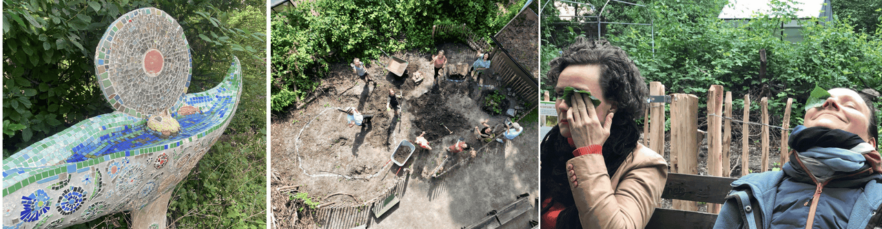 Im Stadtgarten Connewitz gibt es viele Mitmach- und Erholungsmoeglichkeiten