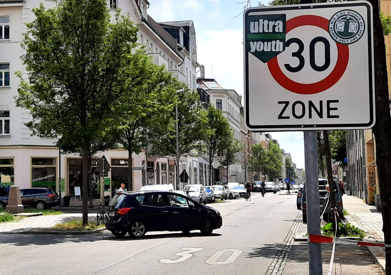 Die Endersstraße in Lindenau ist jetzt Tempo-30-Zone