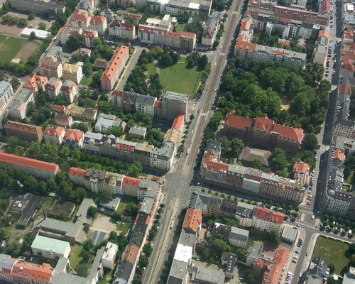 Luftaufnahme Leipzig Südvorstadt