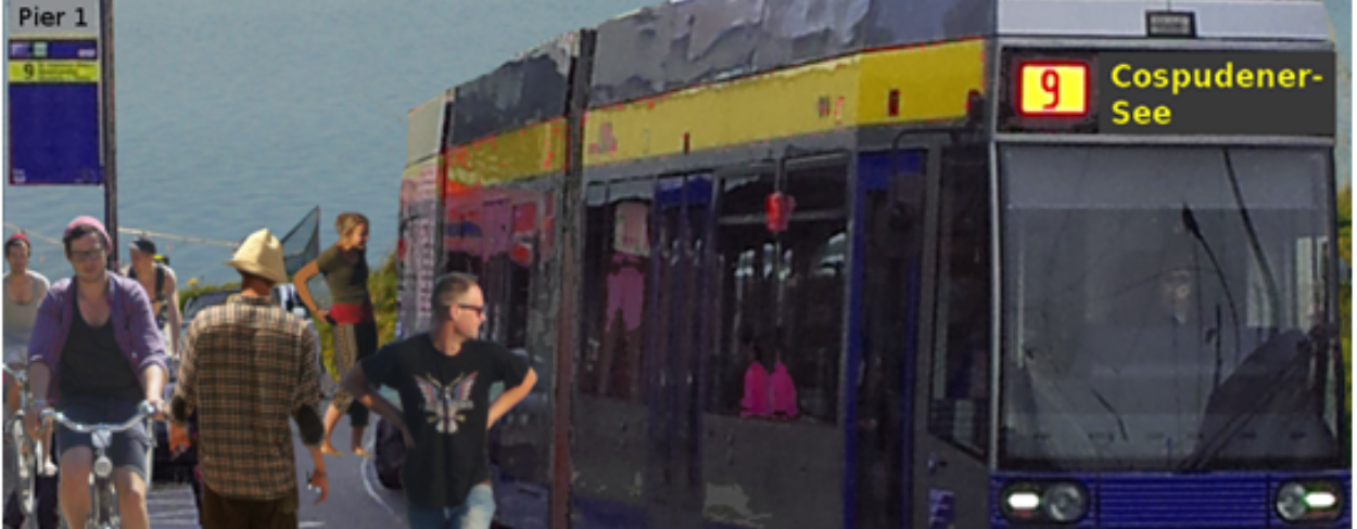 Linie 9 am Cospudener See ©Ökolöwe