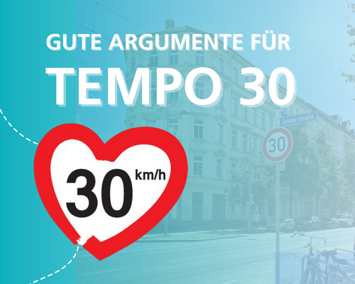Titelblatt Mehr Tempo 30 in unserer Stadt