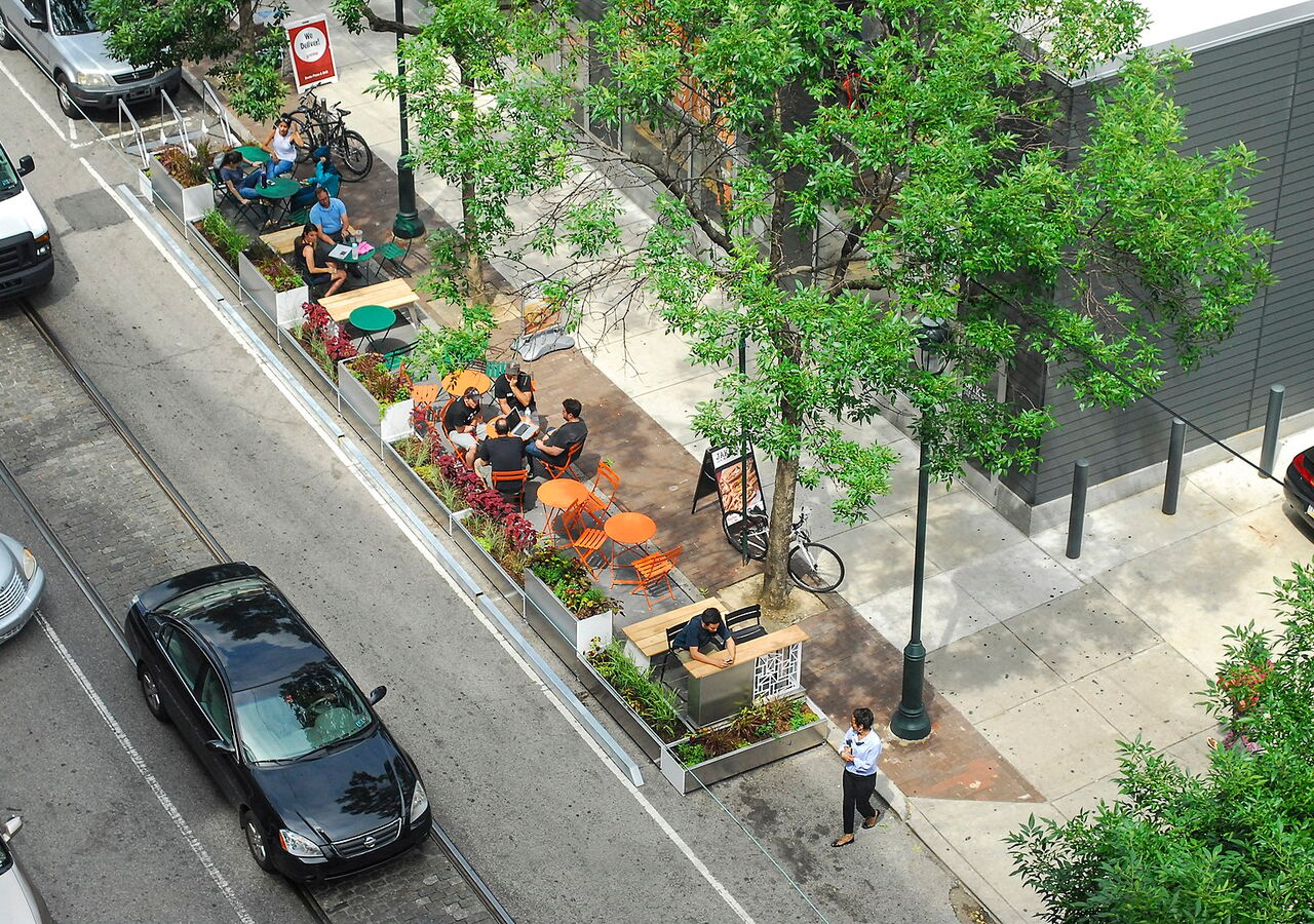 Parkplätze zu Freisitzen - Schanigärten für Leipzig