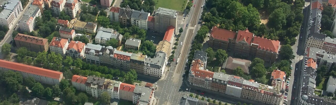 Luftaufnahme Leipzig Südvorstadt (Bild: Martin Geisler, CC BY 3.0)