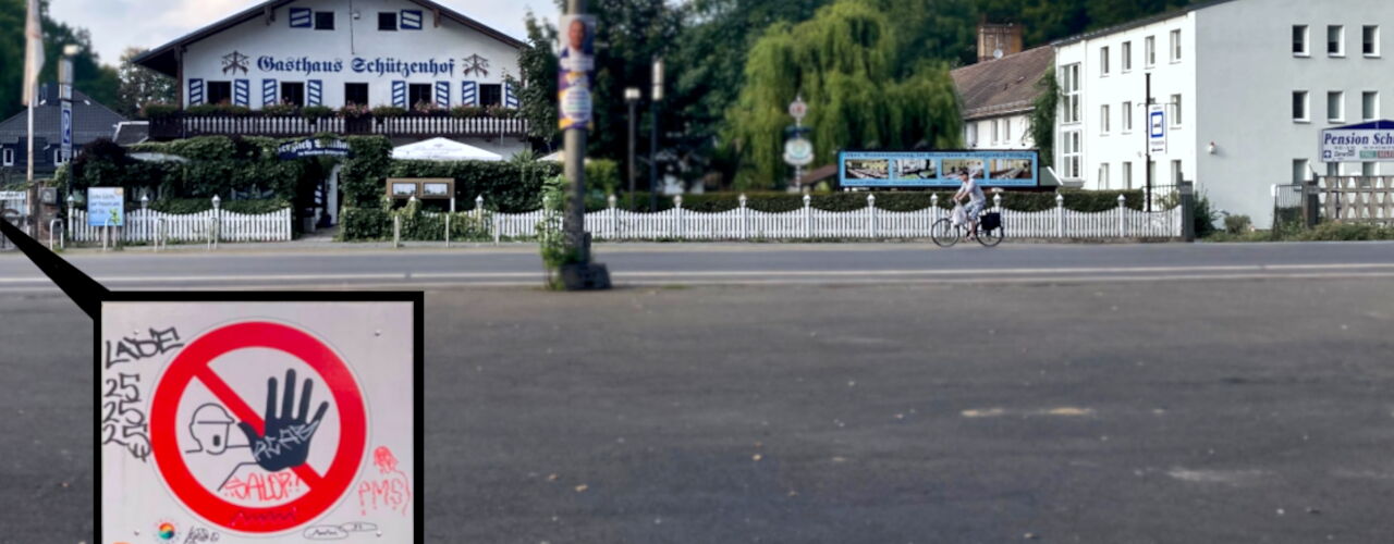 Um die Schießanlage mitten im Leipziger Auwald herrscht Lebensgefahr