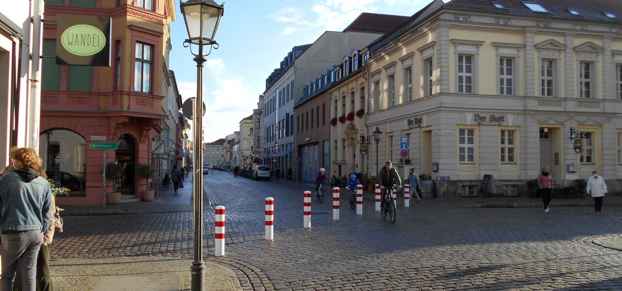 Diagonalsperre in Potsdam