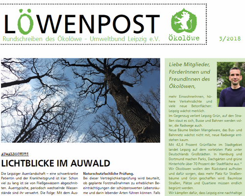 Frontseite Löwenpost 2018/03