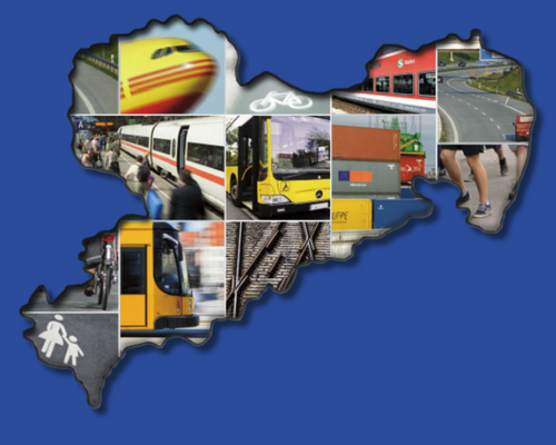 Titelblatt des Landesverkehrsplan Sachsen 2025