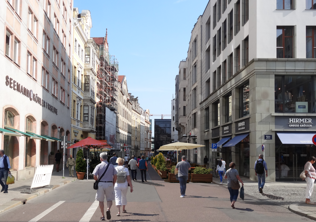 Katharinenstraße als Fußgängerzone (Fotomontage)