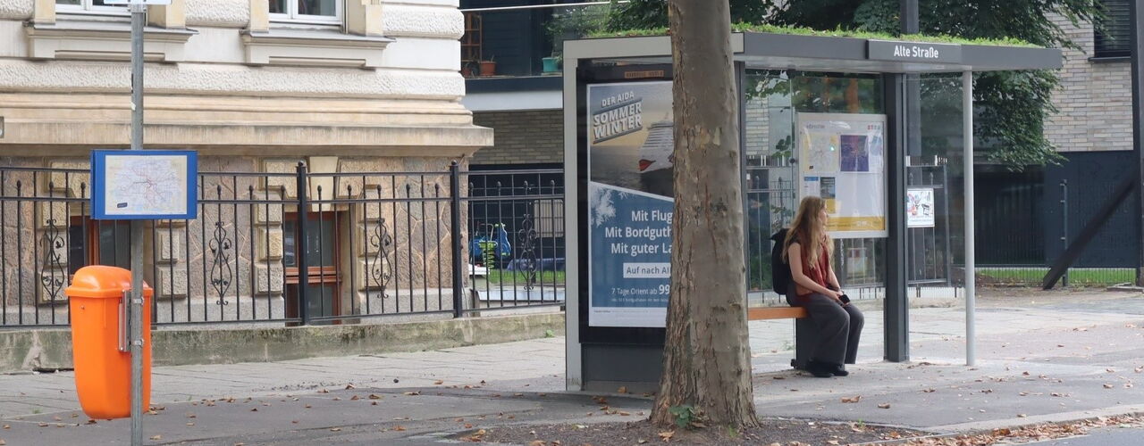 Good pratice. Eine neue Haltestelle "Alte Straße" an der Schule am Palmgarten in Leipzig