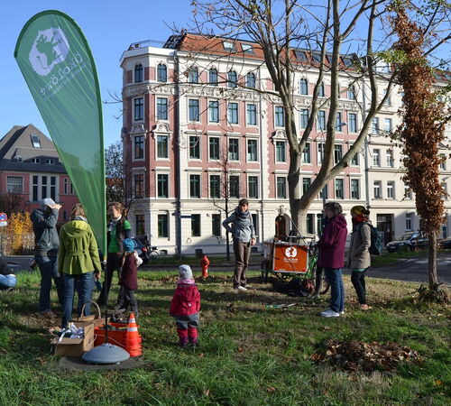 Pflanzaktion in Leipzig
