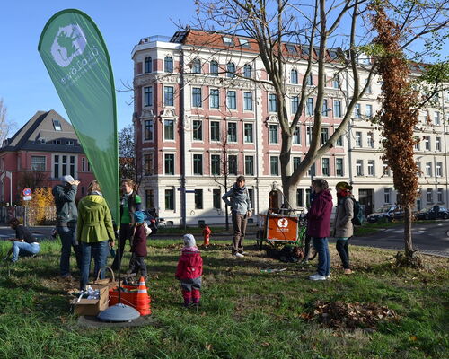 Pflanzaktion in Leipzig