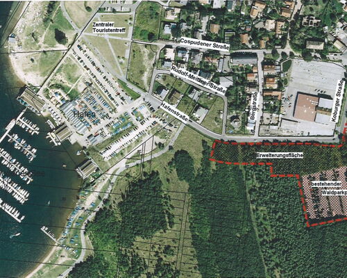 Luftansicht Zöbigker Hafen