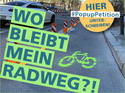 Petition: Pop-up Radwege für Leipzig