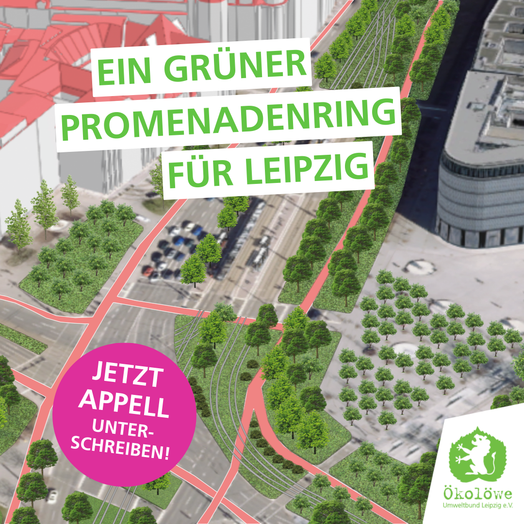 Visualisierung grüner Promenadenring Leipzig