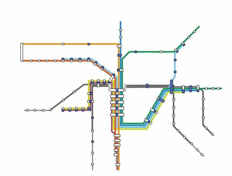 zukünftiges Netz der S-Bahn in Leipzig mit City-Tunnel