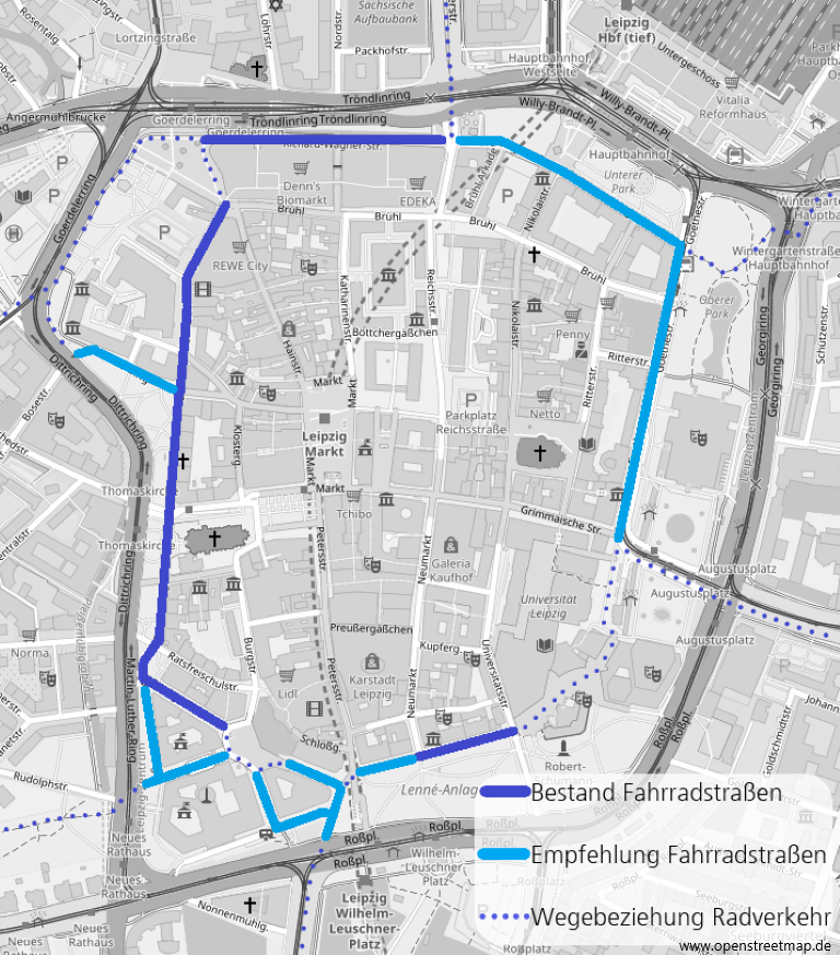 Zielkonzept Fahrradstraßen Leipziger Innenstadt
