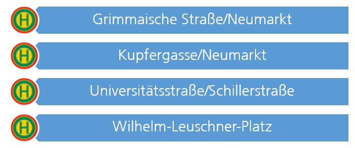 Neue Haltestellen der Cityachse 89
