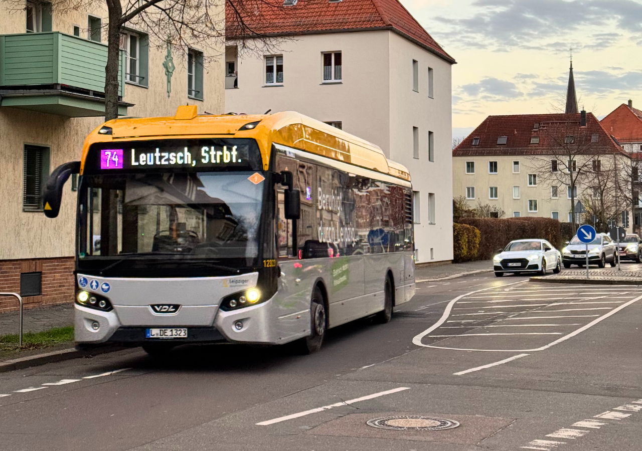 Die beliebte Buslinie 74 wurde nach Leutzsch verlängert