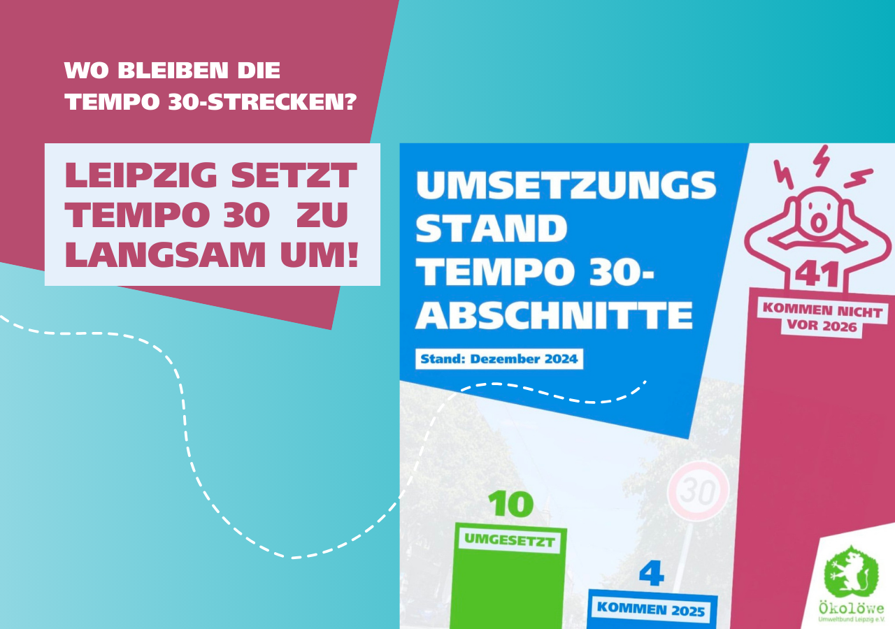 Umsetzungsstand Tempo 30 in Leipzig, Welche tempo 30 Strecken es in Leipzig schon gibt und wo