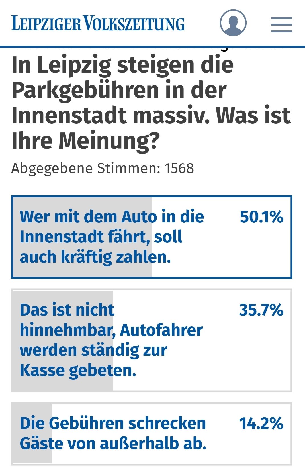 LVZ-Umfrage zu Parkgebühren in Leipzig