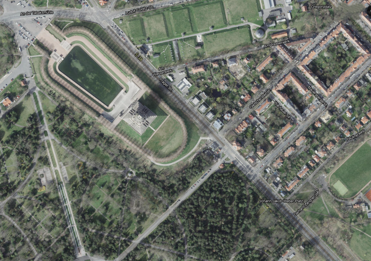 Die Prager Straße wird im Abschnitt zwischen Völkerschlachtdenkmal und Südfriedhof umgebaut.