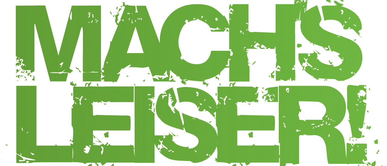 Machs leiser - Mitwirken bei der Lärmaktionsplanung in Leipzig - Logo