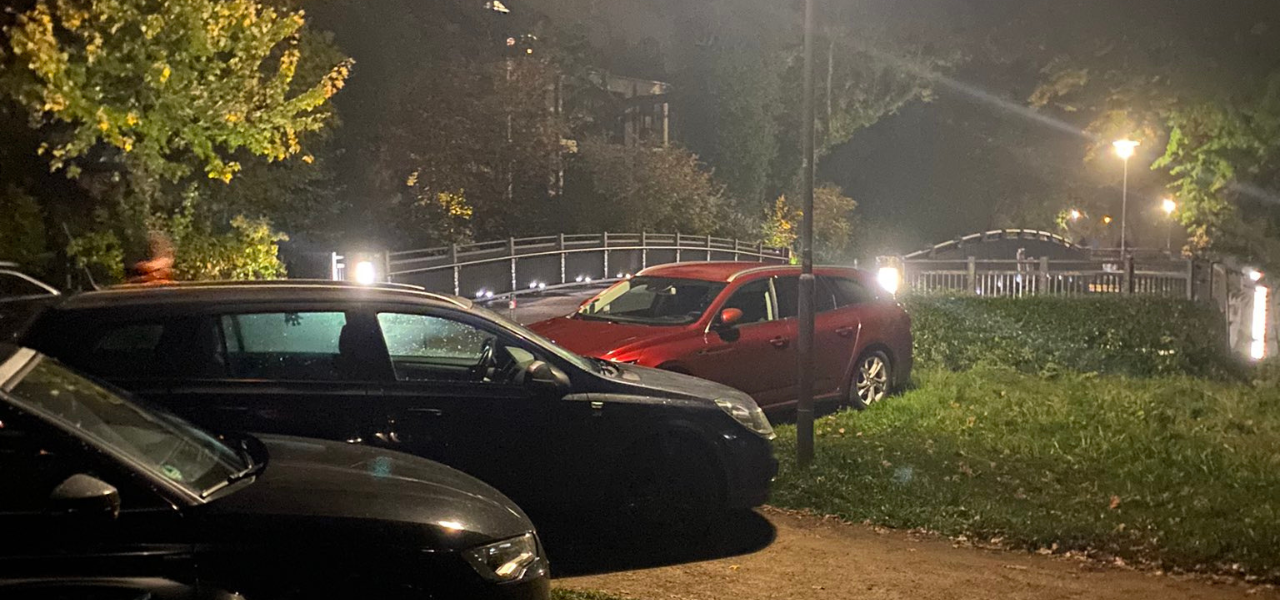 Falschparker im Auwald