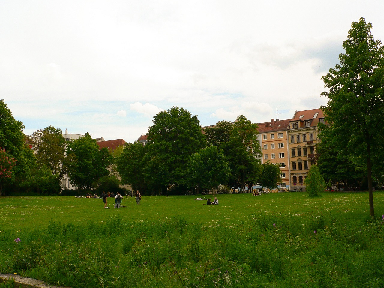 Der in der Südvorstadt sehr beliebte Alexis-Schuhmann-Platz