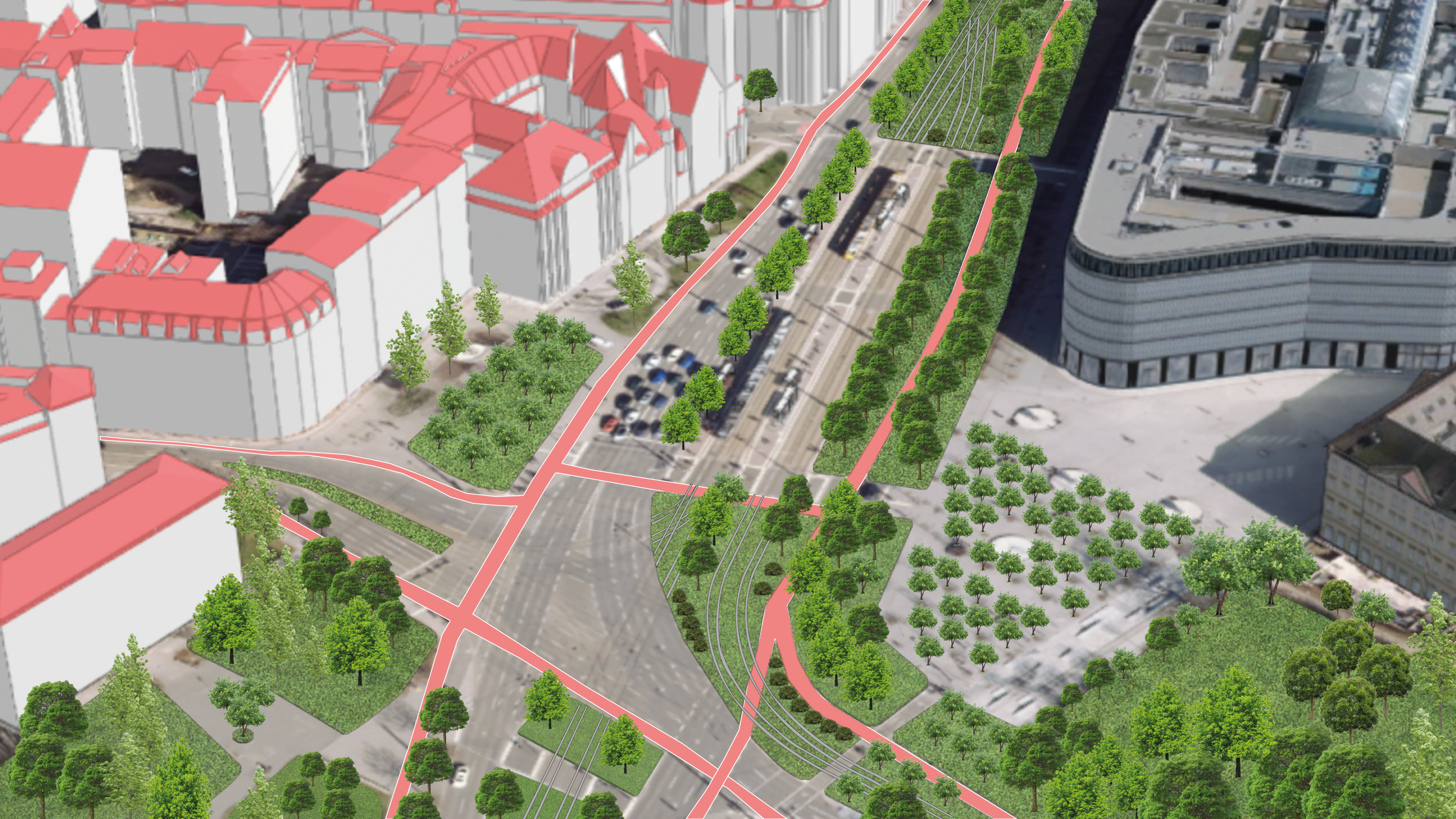 Visualisierung Ökolöwe grüner Promenadenring